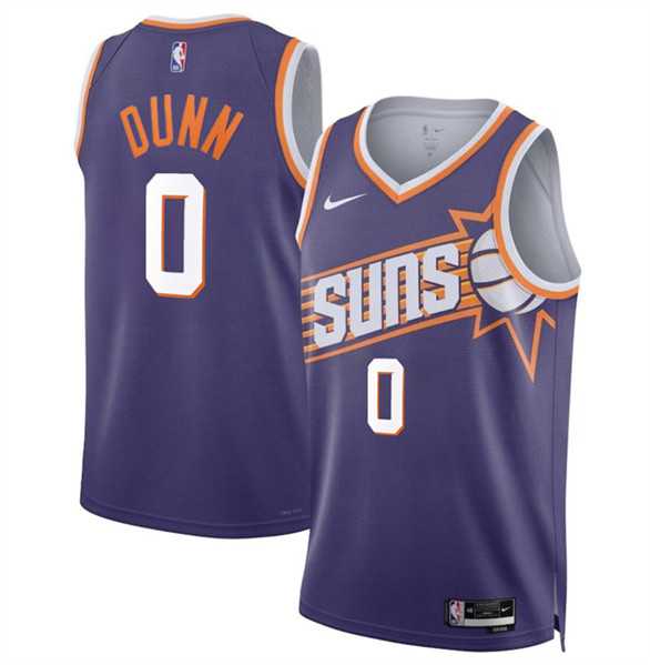 Men%27s Phoenix Suns #0 Ryan Dunn Purple 2024 Draft Icon Edition Stitched Basketball Jersey Dzhi->philadelphia 76ers->NBA Jersey